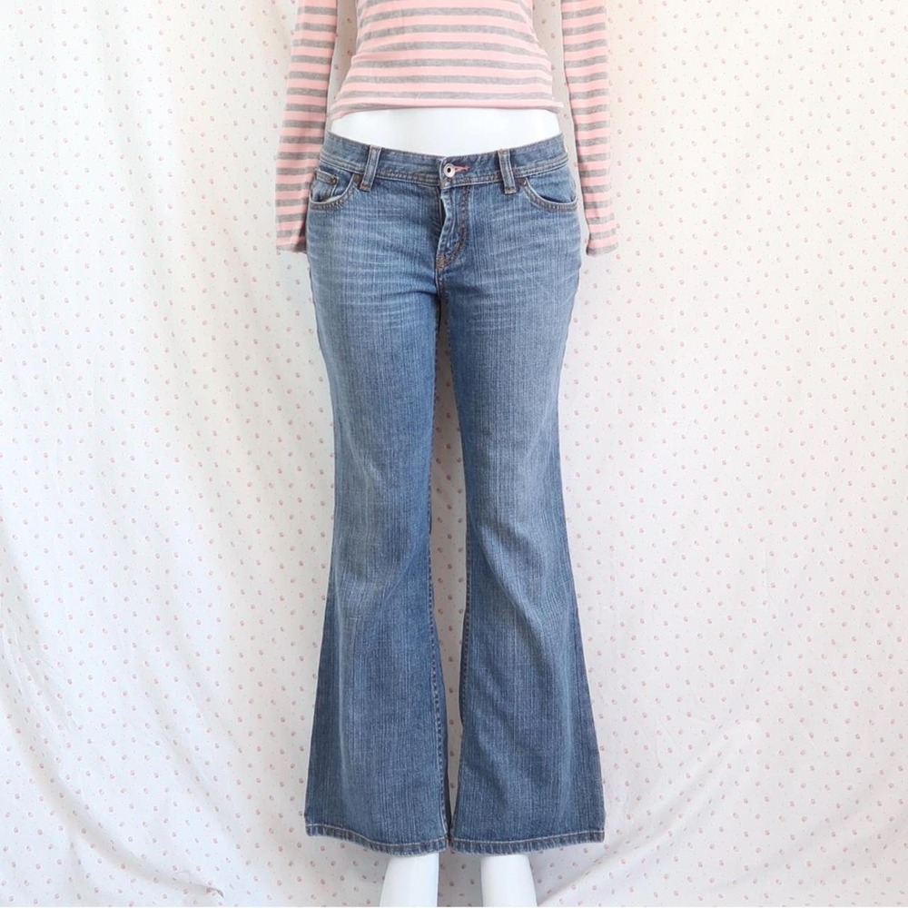 vintage y2k blue flare jeans